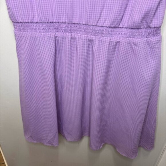 Addition Elle Michel Studio Purple Flutter Sleeves Mini Dress Size 20 Feminine - Picture 11 of 14